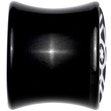 Glow in the Dark Holiday Snowflake Black Acrylic Saddle Plug Set by Onyx O