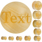 Custom Organic Crocodile Wood Personalized Saddle Plug - buy 2 for a pair