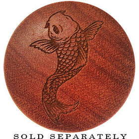 Organic Sawo Wood Koi Fish Saddle Plug