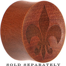 Organic Sawo Wood Fleur de Lis Saddle Plug