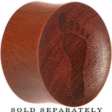 Organic Sawo Wood Footprint Saddle Plug