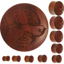 Organic Sawo Wood Sailor's Swallow Bird Saddle Plug