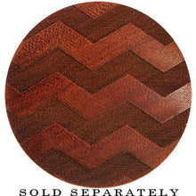Organic Sawo Wood Chevron Pattern Saddle Plug