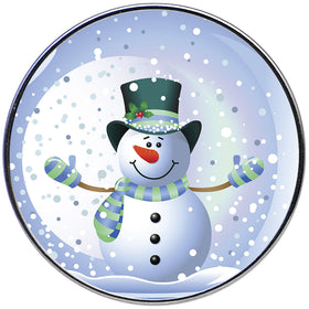16G Snow Globe Snowman Tragus Cartilage Earring