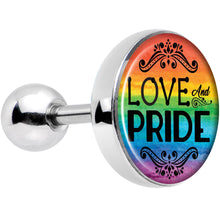 Rainbow Love and Pride Tragus Cartilage Earring