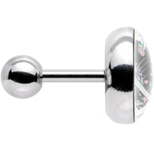 16G 1/4 Floral Peace Sign Tragus Cartilage Earring