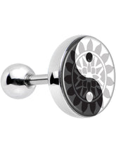 16G 1/4 Mandala Yin Yang Tragus Cartilage Earring