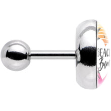 16G 1/4 Tropical Paradise Beach Bum Tragus Cartilage Earring