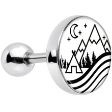16G 1/4 Camping in the Mountains Tragus Cartilage Earring