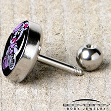 16G 1/4 Attitude Teddy Bear Tragus Cartilage Earring by Onyx O