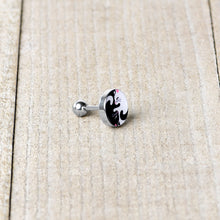 16G 1/4 Cute Kitty Cat Yin Yang Cartilage Tragus Earring by Onyx O