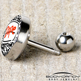 16G 1/4 Dope Composition Notebook Tragus Cartilage Earring by Onyx O