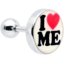 16G 1/4 Glow in the Dark I Love Me Cartilage Tragus Earring