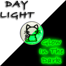16G 1/4 Glow in the Dark Kitty Cat Tragus Cartilage Earring by Onyx O