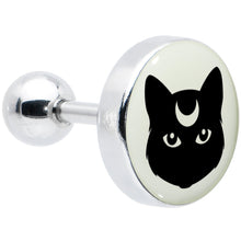 16G 1/4 Glow in the Dark Mystic Kitty Cat Tragus Cartilage Earring by Onyx O