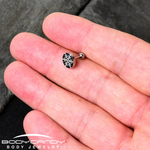 Glow in the Dark Holiday Snowflake Tragus Cartilage Earring by Onyx O