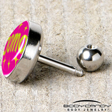 16G 1/4 Pink JOMO Tragus Cartilage Earring by Onyx O