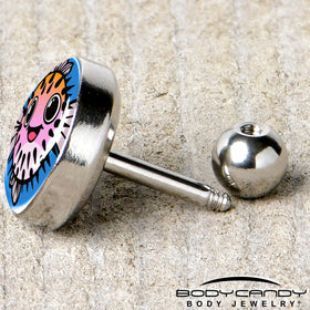 16G 1/4 Swimming Pufferfish Tragus Cartilage Earring by Onyx O