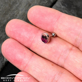 16G 1/4 Palm Tree Retro Sunset Tragus Cartilage Earring by Onyx O
