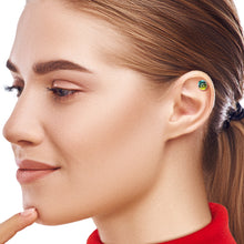 16G 1/4 Blue Haze Sunset Skull and Palms Tragus Cartilage Earring by Onyx O