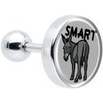 16G 1/4 Donkey Smart Ass Tragus Cartilage Earring by Onyx O