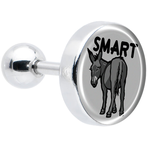 16G 1/4 Donkey Smart Ass Tragus Cartilage Earring by Onyx O