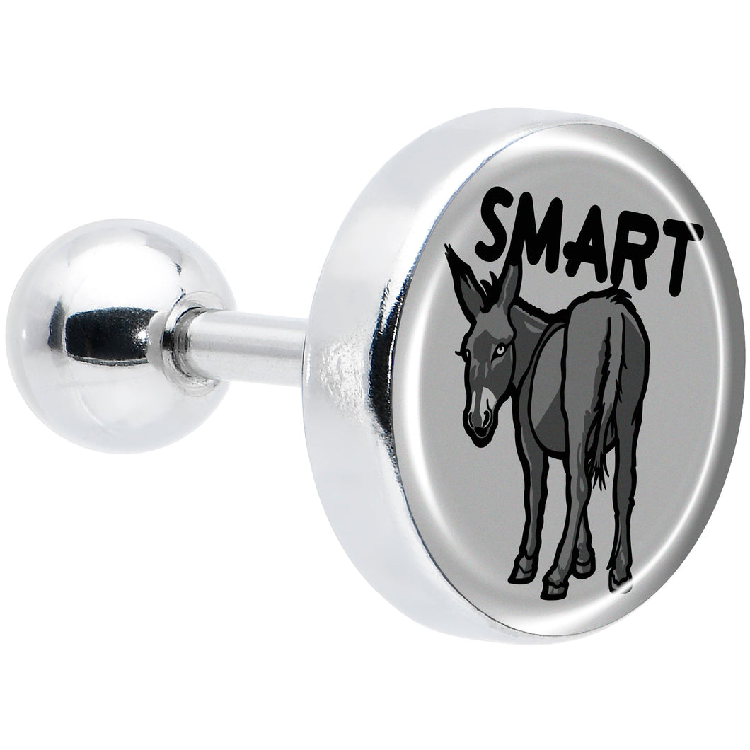 16G 1/4 Donkey Smart Ass Tragus Cartilage Earring by Onyx O