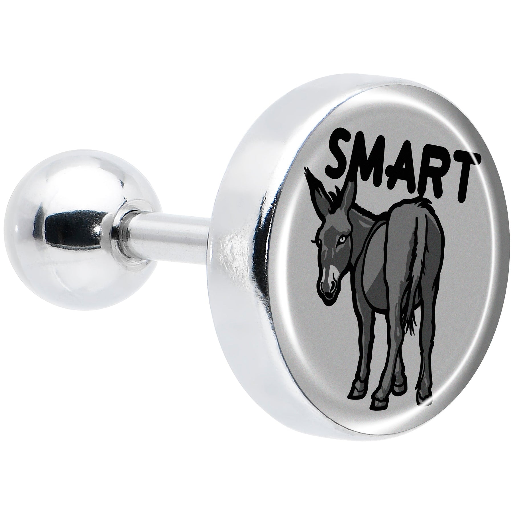 16G 1/4 Donkey Smart Ass Tragus Cartilage Earring by Onyx O
