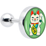 16G 1/4 Waving Cat Cartilage Tragus Earring by Onyx O