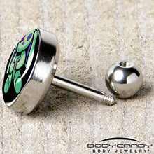 16G 1/4 Zombie Bunny Tragus Cartilage Earring by Onyx O