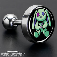 16G 1/4 Zombie Bunny Tragus Cartilage Earring by Onyx O