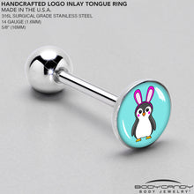 Bunny Penguin Barbell Tongue Ring by Onyx O