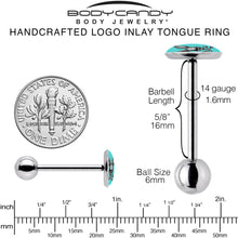 Bunny and Crossbones Barbell Tongue Ring by Onyx O