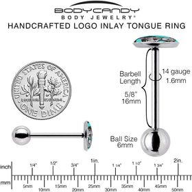 Heavy Metal Kitty Cat Barbell Tongue Ring by Onyx O