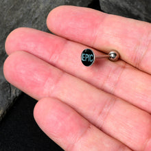 Epic Blue Barbell Tongue Ring