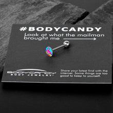 Rainbow Sea Floating Flamingo Barbell Tongue Ring by Onyx O