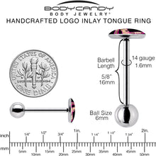 Karmic Boomerang Barbell Tongue Ring by Onyx O