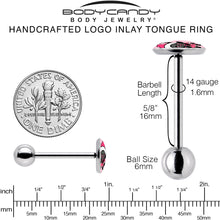 Krampus Cutie Holiday Barbell Tongue Ring by Onyx O