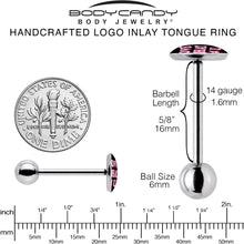 Love That 4 You Barbell Tongue Ring by Onyx O