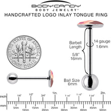 Mountain Sunrise Barbell Tongue Ring by Onyx O