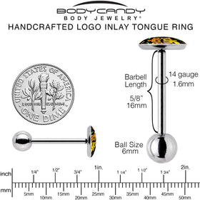 Nacho Type Barbell Tongue Ring by Onyx O