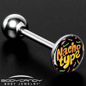 Nacho Type Barbell Tongue Ring by Onyx O