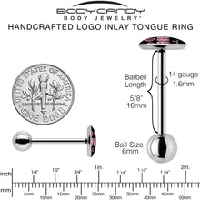 RAWR Kittly Cat Barbell Tongue Ring by Onyx O
