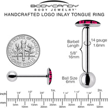RIZZ ME UP Barbell Tongue Ring by Onyx O