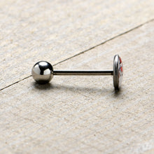 Christmas Peace Love Santa Barbell Tongue Ring by Onyx O