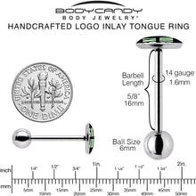 SKIBIDI Barbell Tongue Ring by Onyx O