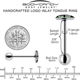 SKIBIDI Barbell Tongue Ring by Onyx O