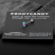 Retro Pixel Skull Barbell Tongue Ring by Onyx O