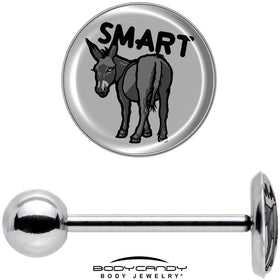 Donkey Smart Ass Barbell Tongue Ring by Onyx O