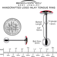 Stabby Cat Barbell Tongue Ring by Onyx O